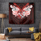 Custom St. George Illawarra Dragons Tapestry Dragon Warrior Polynesia Islander Rugby Mascot