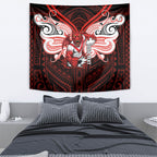 Custom St. George Illawarra Dragons Tapestry Dragon Warrior Polynesia Islander Rugby Mascot