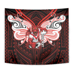Custom St. George Illawarra Dragons Tapestry Dragon Warrior Polynesia Islander Rugby Mascot