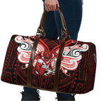 Custom St. George Illawarra Dragons Travel Bag Dragon Warrior Polynesia Islander Rugby Mascot