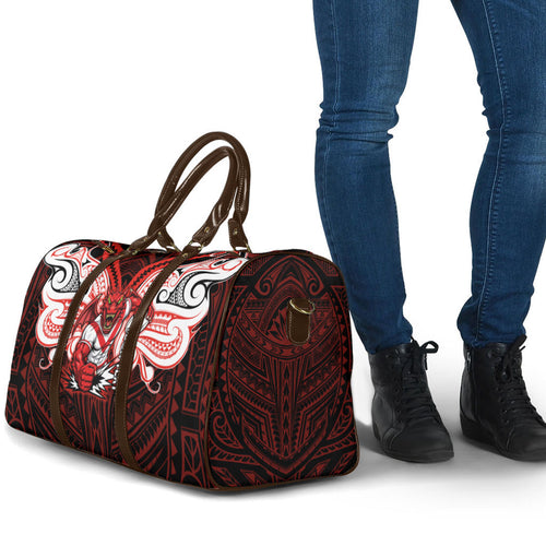 Custom St. George Illawarra Dragons Travel Bag Dragon Warrior Polynesia Islander Rugby Mascot