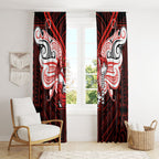 Custom St. George Illawarra Dragons Window Curtain Dragon Warrior Polynesia Islander Rugby Mascot