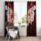 Custom St. George Illawarra Dragons Window Curtain Dragon Warrior Polynesia Islander Rugby Mascot