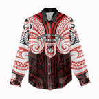 Custom St. George Illawarra Dragons Women Casual Shirt Dragon Warrior Polynesia Islander Rugby Mascot