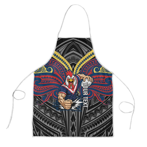 Custom Sydney Roosters Apron Roosters Warrior Polynesia Islander Rugby Mascot