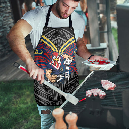 Custom Sydney Roosters Apron Roosters Warrior Polynesia Islander Rugby Mascot