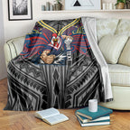 Custom Sydney Roosters Blanket Roosters Warrior Polynesia Islander Rugby Mascot