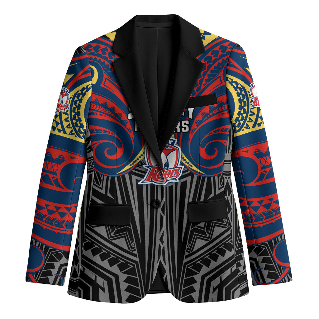 Custom Sydney Roosters Blazer Roosters Warrior Polynesia Islander Rugby Mascot