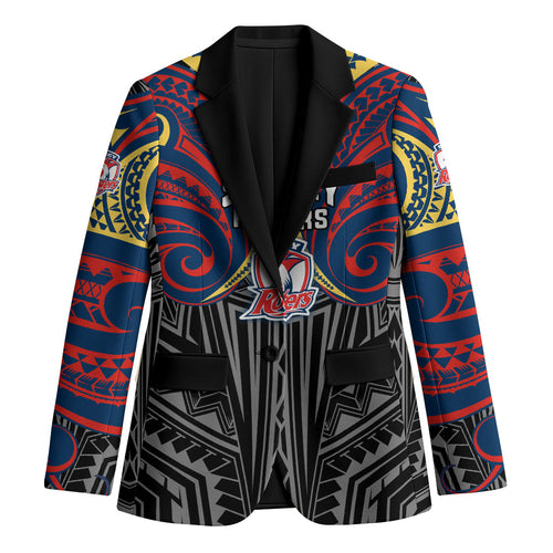 Custom Sydney Roosters Blazer Roosters Warrior Polynesia Islander Rugby Mascot