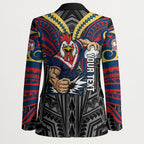Custom Sydney Roosters Blazer Roosters Warrior Polynesia Islander Rugby Mascot
