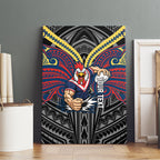 Custom Sydney Roosters Canvas Wall Art Roosters Warrior Polynesia Islander Rugby Mascot