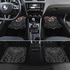 Custom Sydney Roosters Car Mats Roosters Warrior Polynesia Islander Rugby Mascot