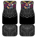 Custom Sydney Roosters Car Mats Roosters Warrior Polynesia Islander Rugby Mascot
