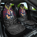 Custom Sydney Roosters Car Seat Cover Roosters Warrior Polynesia Islander Rugby Mascot