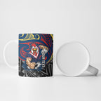 Custom Sydney Roosters Ceramic Mug Roosters Warrior Polynesia Islander Rugby Mascot