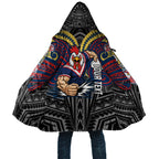 Custom Sydney Roosters Cloak Roosters Warrior Polynesia Islander Rugby Mascot