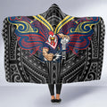 Custom Sydney Roosters Hooded Blanket Roosters Warrior Polynesia Islander Rugby Mascot