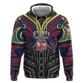 Custom Sydney Roosters Hoodie Roosters Warrior Polynesia Islander Rugby Mascot