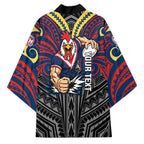 Custom Sydney Roosters Kimono Roosters Warrior Polynesia Islander Rugby Mascot