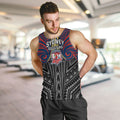 Custom Sydney Roosters Men Tank Top Roosters Warrior Polynesia Islander Rugby Mascot