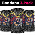 Custom Sydney Roosters Neck Gaiter Roosters Warrior Polynesia Islander Rugby Mascot