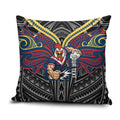 Custom Sydney Roosters Pillow Cover Roosters Warrior Polynesia Islander Rugby Mascot