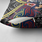 Custom Sydney Roosters Pillow Cover Roosters Warrior Polynesia Islander Rugby Mascot