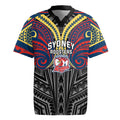 Custom Sydney Roosters Rugby Jersey Roosters Warrior Polynesia Islander Rugby Mascot