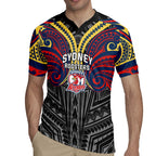 Custom Sydney Roosters Rugby Jersey Roosters Warrior Polynesia Islander Rugby Mascot