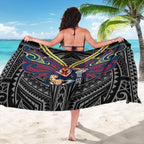 Custom Sydney Roosters Sarong Roosters Warrior Polynesia Islander Rugby Mascot