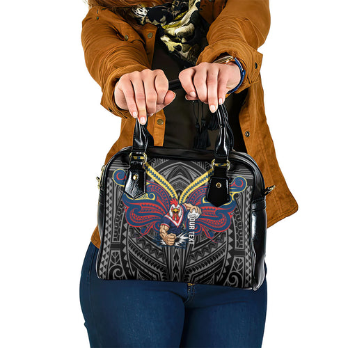 Custom Sydney Roosters Shoulder Handbag Roosters Warrior Polynesia Islander Rugby Mascot