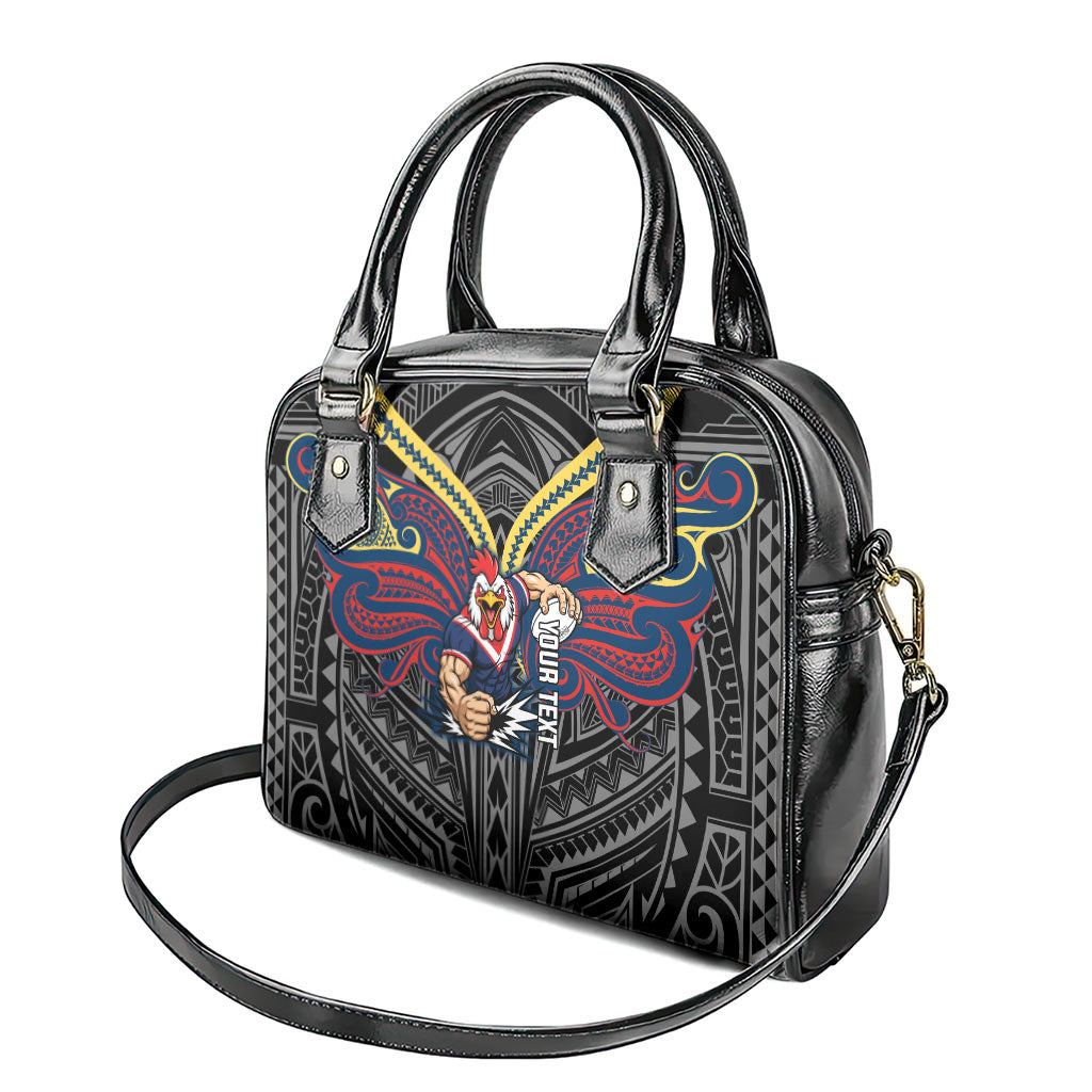 Custom Sydney Roosters Shoulder Handbag Roosters Warrior Polynesia Islander Rugby Mascot