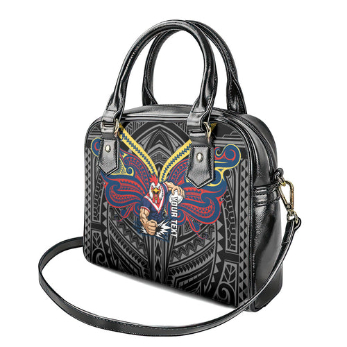 Custom Sydney Roosters Shoulder Handbag Roosters Warrior Polynesia Islander Rugby Mascot