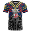 Custom Sydney Roosters T Shirt Roosters Warrior Polynesia Islander Rugby Mascot