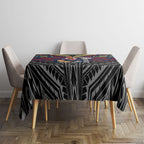 Custom Sydney Roosters Tablecloth Roosters Warrior Polynesia Islander Rugby Mascot