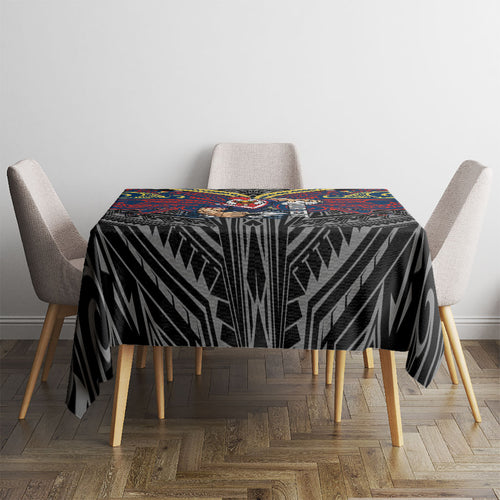 Custom Sydney Roosters Tablecloth Roosters Warrior Polynesia Islander Rugby Mascot
