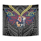 Custom Sydney Roosters Tapestry Roosters Warrior Polynesia Islander Rugby Mascot