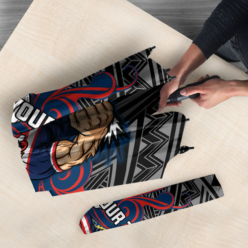 Custom Sydney Roosters Umbrella Roosters Warrior Polynesia Islander Rugby Mascot