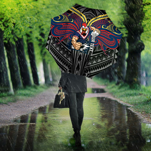 Custom Sydney Roosters Umbrella Roosters Warrior Polynesia Islander Rugby Mascot
