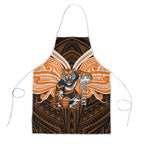 Custom Wests Tigers Apron TigerWarrior Polynesia Islander Rugby Mascot