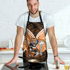 Custom Wests Tigers Apron TigerWarrior Polynesia Islander Rugby Mascot