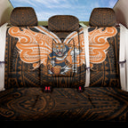 Custom Wests Tigers Back Car Seat Cover TigerWarrior Polynesia Islander Rugby Mascot