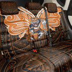 Custom Wests Tigers Back Car Seat Cover TigerWarrior Polynesia Islander Rugby Mascot