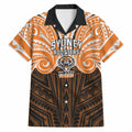 Custom Wests Tigers Hawaiian Shirt TigerWarrior Polynesia Islander Rugby Mascot