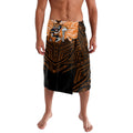 Custom Wests Tigers Lavalava TigerWarrior Polynesia Islander Rugby Mascot