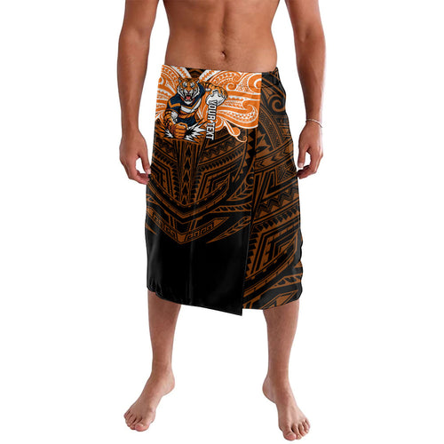 Custom Wests Tigers Lavalava TigerWarrior Polynesia Islander Rugby Mascot