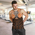 Custom Wests Tigers Men Tank Top TigerWarrior Polynesia Islander Rugby Mascot