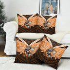 Custom Wests Tigers Pillow Cover TigerWarrior Polynesia Islander Rugby Mascot