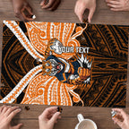 Custom Wests Tigers Puzzle TigerWarrior Polynesia Islander Rugby Mascot