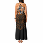 Custom Wests Tigers Tank Maxi Dress TigerWarrior Polynesia Islander Rugby Mascot